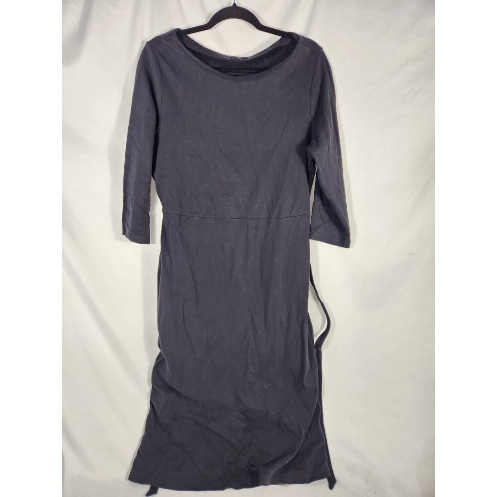Lands End Women's Plus Super Soft Pullover Travel Athleisure Black Dress US/ 14w